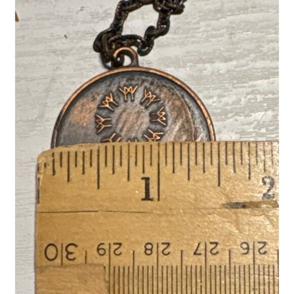 Expo 67 Pendant World Fair Montreal Canada Canadian Pavilion Bronze Finish 1.5" - Picture 5 of 5